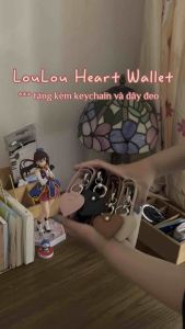 Nhập LAZLOOK11 -15%| [ Tặng kèm Dây đeo & Heart Keychain ] LouLou Heart Wallet - Ví LouLou Series Heart ( Ouithebrand )
