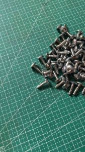 (25 pcs) Sekrup/Baut L Body Yamaha Putih