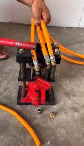 Máy Bấm Đầu Ống Áp Lực Cao Thuỷ Lực 8mm Đến 13mm. Máy Ép Dây Rửa Xe Tặng Kèm 5 Bộ Đầu Ép Dây