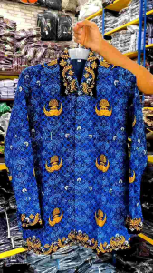 Baju Batik Korpri PGRI Terbaru Pria Cowok Kusuma Bangsa PDH PNS ASN Dinas Guru Lapis Furing Jumbo Big Size