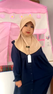 Hijab Instan Anak Jersey Jilbab Kerut Terbaru dan ternyaman viral usia anak 2 tahun- 7tahun
