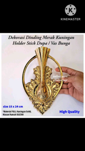 Dekorasi Rumah & Pintu: Vas Bunga Dinding Motif Burung Merak