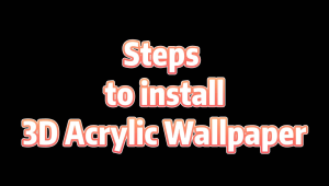 Fish Natural 3D acrylic DIY wallpaper sticker