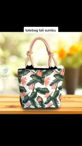 Tas totebag tali sumbu tas wanita terbaru motif ka.bah