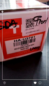 Honda Accord SDA 03Y Front & Rear Absorber Type Gas (TKC) (Thailand)