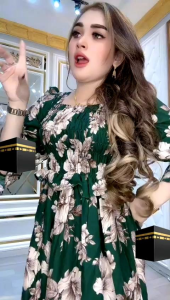 GAMIS ULVI SMOKE - MAXI DRESS SEMUK ULVI