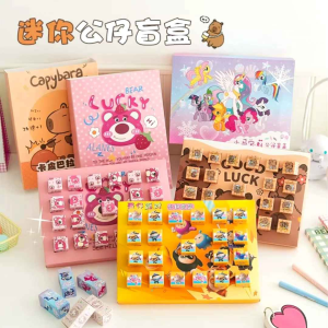 OHHDEER (21PCS/BOX) New Capybara Blind Box Simulation Mini Capibara Action Figures Doll Children Birthday Christmas Gift