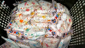 6 Pasang Sarung Tangan & Kaki Bayi Motif Premium Doubleknit