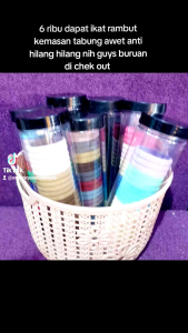 AKSESORIS IKAT RAMBUT KARET DONAT KOREA ISI 20PC COD