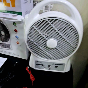 FIREFLY RECHARGEABLE FAN 6 HOURS LAST EMERGENCY FAN WITH LED LIGHT CAN USE FOR CHARGING MOBILE PHONE