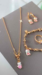 Perhiasan Xuping Set Anak Pink CXA88