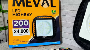 MEVAL Lampu LED Highbay UFO 200W Cahaya Putih SNI Garansi 1 Tahun