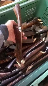 Pisau Baja 19 cm Pisau Kayu Aren Tajam