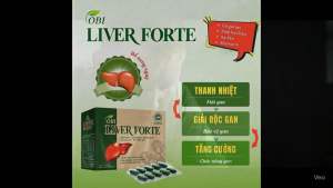 OBI Liver Forte - HT thanh nhiệt mát gan 60 viên 6 vỉ - Giải độc bảo vệ tế bào gan - Hộp 12 vỉ x 5 viên