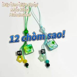Móc khóa dây đeo điện thoại 12 cung hoàng đạo – Phong cách cá nhân sắc màu may mắn