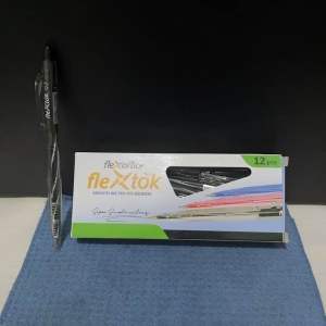 Pulpen Flextok Flexoffice 0.7mm FO-GELB036 Tinta Hitam (PCS)