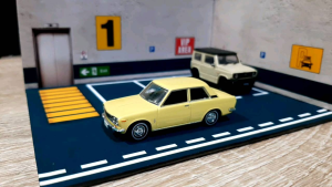Pola Diorama Parkiran zona VIP area papercraft skala 1/64