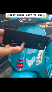 Dudukan Plat Nomor Magnet VESPA Sprint Primavera GTS S LX LXV Matic Nopol Nomer