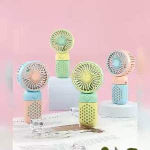 Kipas angin minu USB fan portable rechargeable warna hembusan kencang