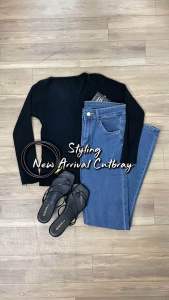 [Beevalue] Celana Jeans Cutbray Panjang Wanita Highwaist Bahan Melar Ngaret Stretchy Warna Biru Tinggi Pinggang Denim Elastis Lembut Boot Cut Jeans Mermaid Jeans Fit Flare Jeans Trumpet Jeans Korean Style (BV-CY055)
