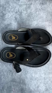 Sendal kulit model Japit Pria kekinian premium casual elegan