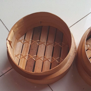 Klakat Bambu Dimsum 13cm Kukusan Bambu 2 wadah saja