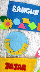 Hiasan Dinding Bangun Datar & Aksesoris Pendidikan
