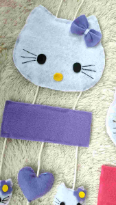 Gantungan dinding karakter hello kitty doraemon free nama hiasan dinding kado ulang tahun 100% handmade