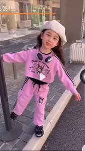 COD PROMO SETELAN CARGO CROP KUROMI ANAK PEREMPUAN VIRAL TERLARIS 1-10 TAHUN