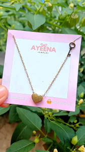 AYEENA JEWELRY - K01 Kalung Love Titanium Anti Karat Anti Luntur | BISA COD