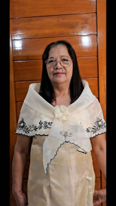 FILIPINIANA ALAMPAY W/HANDMADE FLOWER FOR BROOCH for graduation photoshoot