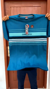 Paket 4 Pcs 100 Ribu Kaos Model Salur Terbaru Depan Brands