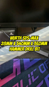 Wurth SDS MAX Hammer Drill Bit 2-Cutter 12x540x380mm