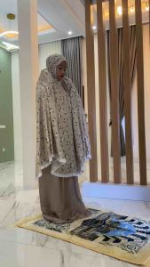 𝒴𝓃 | Mukena Dewasa Terbaru 2024 Rayon Motif Sekar Free Tas