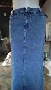 Rok Jeans Bahan Denim All Size Standar Jumbo Mudzabit