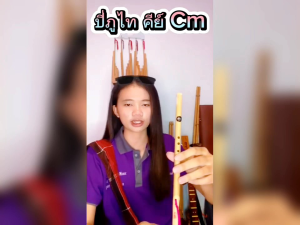 ปี่ภูไท ลิ้นเงิน 5 รู มาตฐานๆลิ้นเงินจากเเคน เป่าง่าย ฟรีปลอกเก็บ