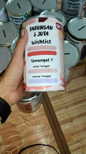 Celengan Target Small 5 Juta Free Spidol