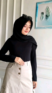 Rok Cargo Wanita Katun Twill
