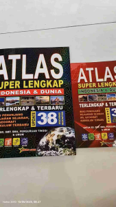 Atlas Super Lengkap 38 Provinsi Indonesia & Dunia ( Besar & Kecil )