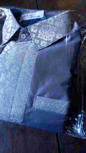 kemeja songket pria kondangan lamaran pre-wedding
