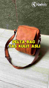 [Nawies Leather] Tas Pria Kulit Sapi `Delta Bag` Tas Kulit Awet Murah