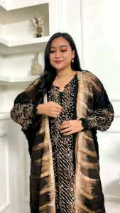Kaftan Jumbo LD 140cm Busui Longdress Cap Jumbo Tebal Jaminan Tidak Nerawang