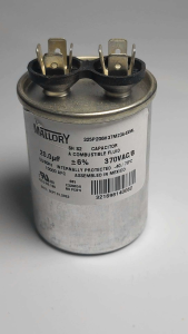 Mallory capacitor 20uf 370v alum water pump