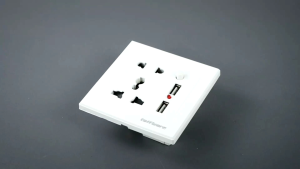 Stop Kontak On Off Dinding / Stop Kontak Dinding Universal UK EU US 2 Port USB On Off Switch - LC-19
