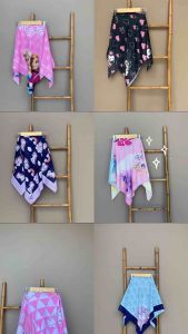 VOAL PRINTING SEGIEMPAT ANAK MOTIF LENGKAP / HIJAB ANAK MOTIF / KERUDUNG ANAK MOTIF LUCU