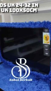 Bando Tv Polos Uk 24-32 in + Taplak Tv Uk 100x50cm Bulu Lembut