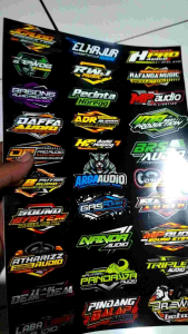 STIKER AUDIO | STIKER SOUND SYSTEM VINYL | STIKER AUDIO ANTI AIR | STIKER VINYL  STIKER AUDIO | STIKER BAHAN VINYL