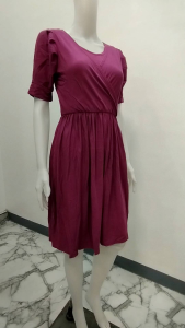 BEOSCLOSET  BELEN PLAIN NURSING DRESS FREESIZE FITS M-XL