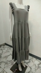 BEOSCLOSET JENNY NURSING BREASTFEEDING / MATERNITY MAXI DOLL DRESS FREESIZE FITS MEDIUM TO XL