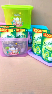 promo lebaran 1 paket sabun cuci sunlight kemasan 90ml + toples
